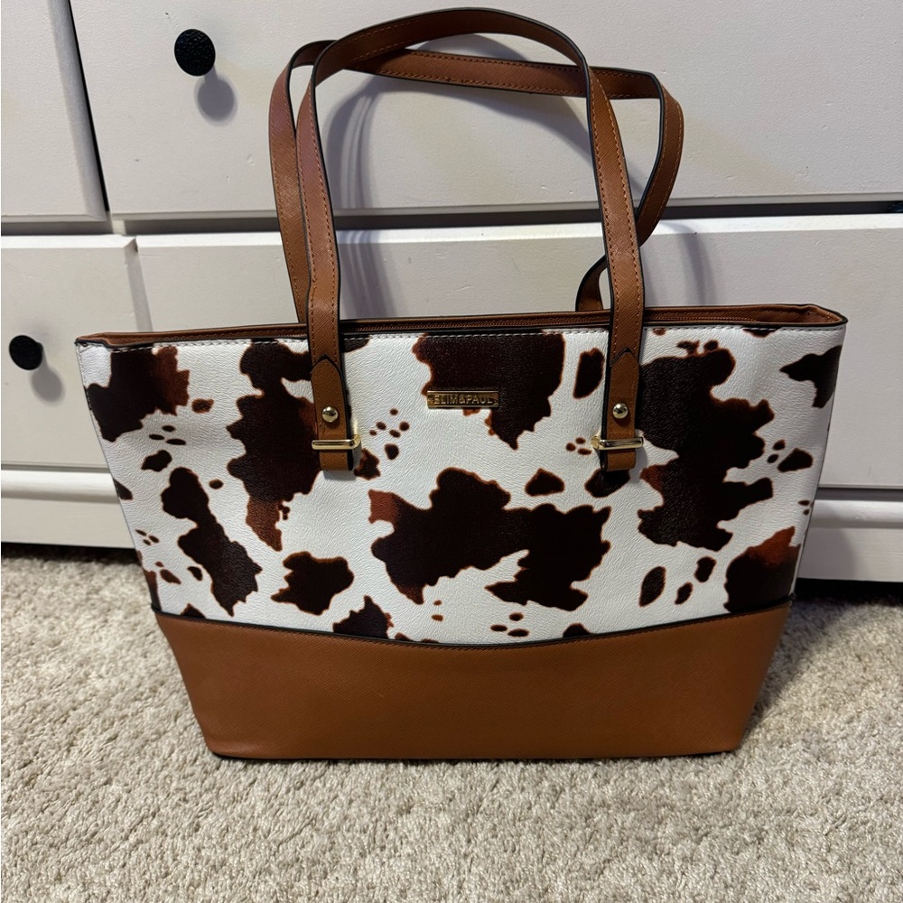 Cow Print Tote Bag